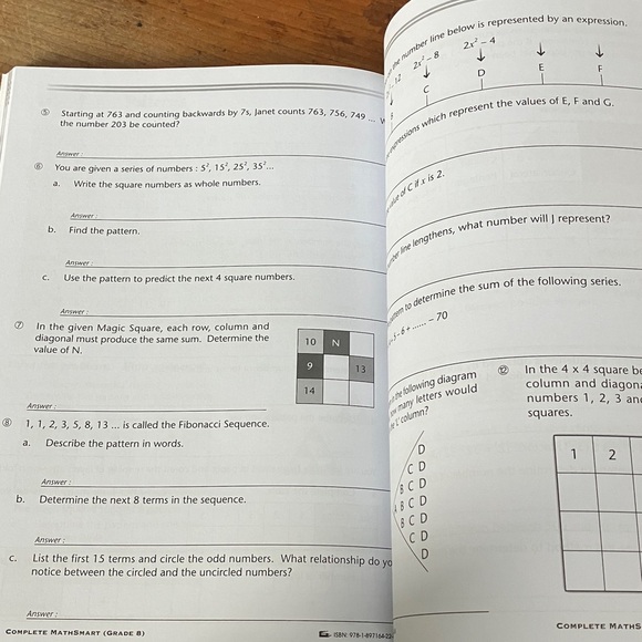 Complete MathSmart 8 Workbook - Canadian curriculum - Picture 10 of 16